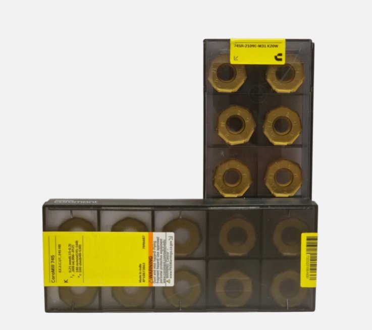 Sandvik 745R-2109E-M31 K20W Carbide Milling Insert